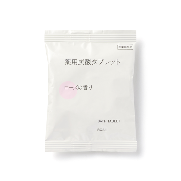 MUJI Medicated Bath Carbonated Tablets Rose Scent 40g/Bag