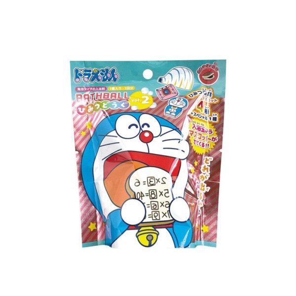 Nol Corporation Doraemon Bath Ball Surprise Toy Bath Bomb with Hidden Figure Secret Gadget Vol.2