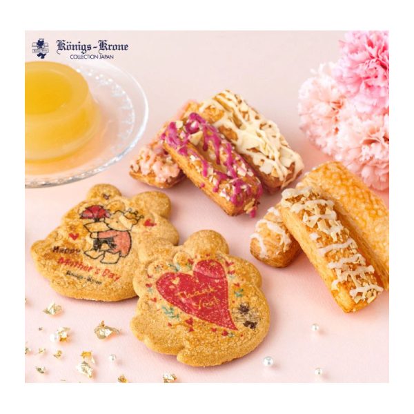Mother’s Day Exclusive Konigs-KroneAssorted Sweets Tin Gift Box: 8 Cookies + White Peach Jelly.