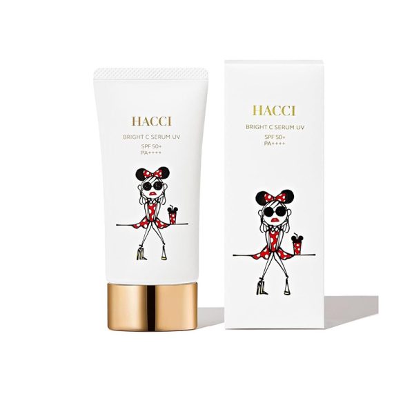 HACCI Disney Limited Edition Brightening Vitamin C UV Essence, Fresh Floral Scent, 50g, SPF50+/PA++++