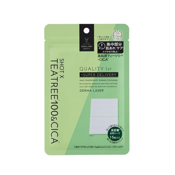Quality First Dermalaser Shot X Super TEATREE 100 + CICA Sheets (15 sheets)