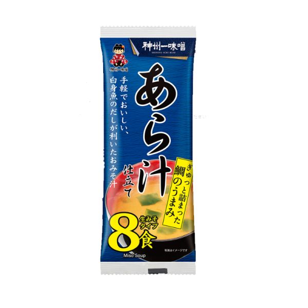 Shinshuichi Miso Instant Fresh Miso Soup, Fish Bone Broth Style, 8 servings