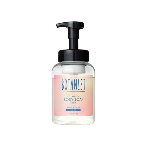 BOTANIST Botanical Body Soap Foam, Moist, Sakura & Vanilla Scent, 500ml