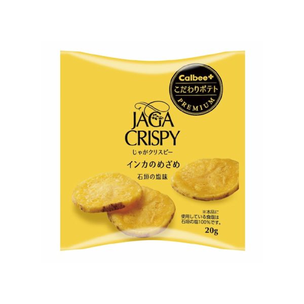 CALBEE Crispy Potato Chips Inca’s Light Ishigaki Island Salt Flavor, 20g x 6 Bags
