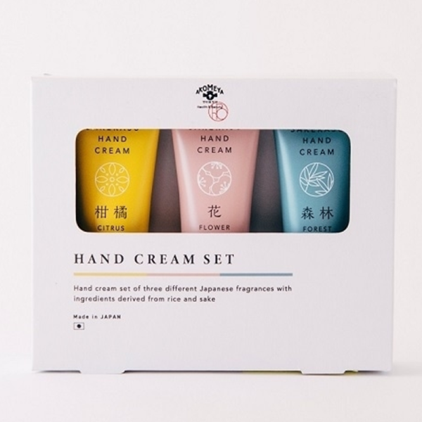AKOMEYA TOKYO Sake Lees Hand Cream Set 3 Piece 119g