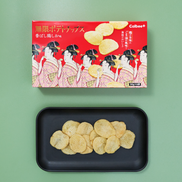 Mugen Potato Chips, Savory Chicken Salt Flavor (20g x 6 bags)