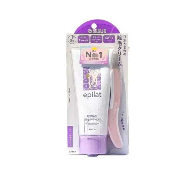 KRACIE Epilat hair removal cream Speedy/for sensitive skin/Rich oil care 150g