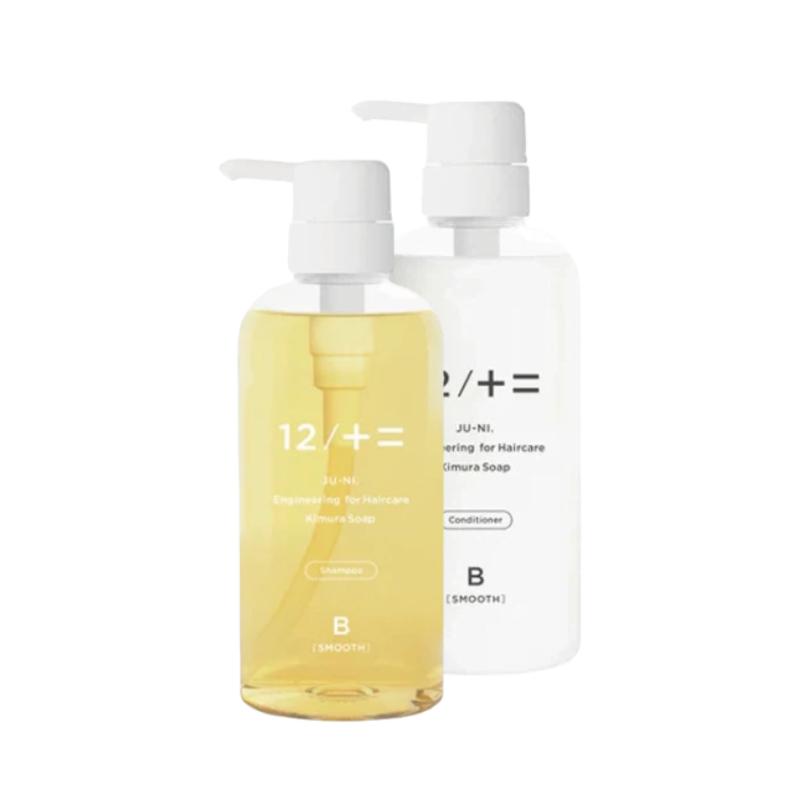 KIMURA SOAP 12/JU-NI Smoothing Shampoo & Conditioner Set 500ml Each