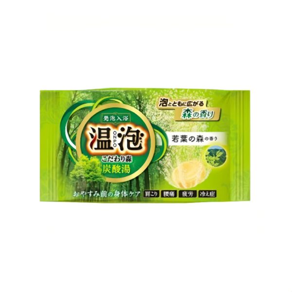 EARTH Warm Foaming Forest Carbonated Bath Tablets Wakaba no Mori 1 tablet Bath Additive