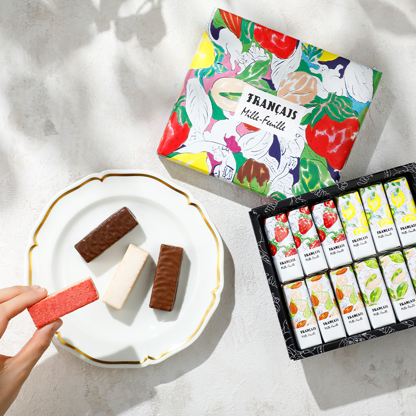FRANÇAIS Fruit-Filled Chocolate Wafers (4 flavors, 16 pieces) - Image 2