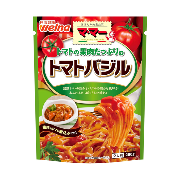 Nissin Flour Tomato Basil Meat Pasta Sauce Instant Pasta Sauce 260g