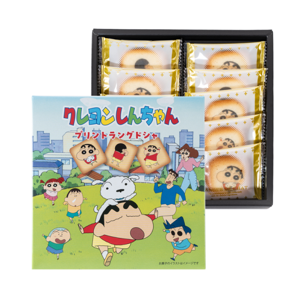 Nagatoya Crayon Shin-chan Cat Tongue Cookies 10 pieces