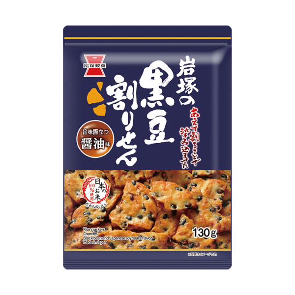 Iwatsuka Seika Soy Sauce Black Bean Biscuits 130g