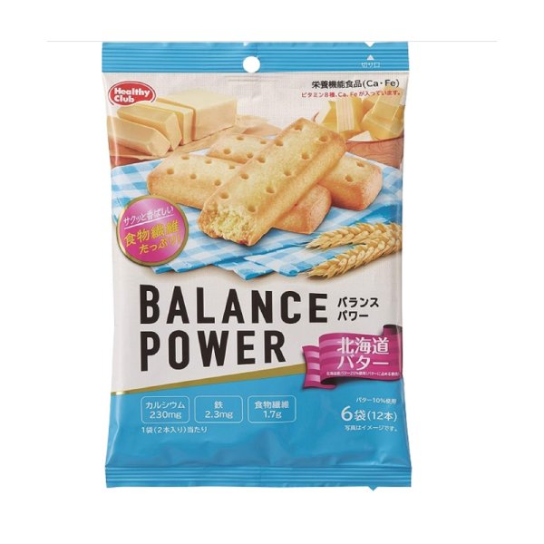 HAMADA Confectionery Energy Biscuit Bars, Hokkaido Butter Flavor, 6 bags of 12 bars each