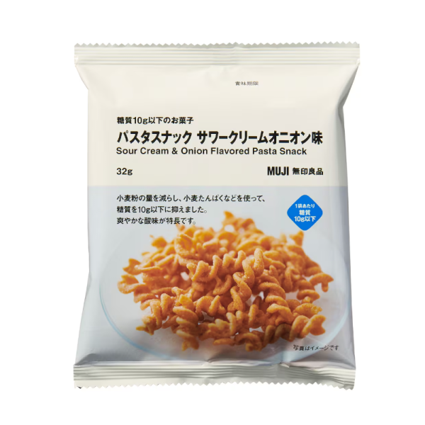 MUJI Pasta Rolls Sour Cream & Onion Flavor 32g