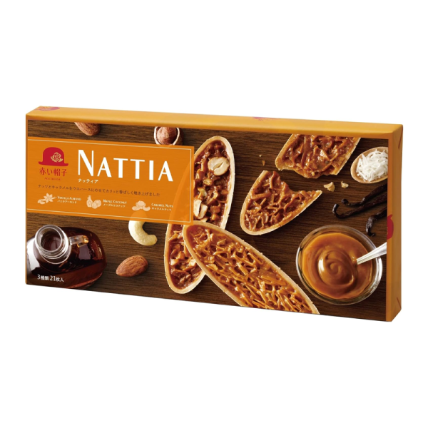 AKAI BOHSHI NATTIA Nut Caramel Pancakes 21 pieces