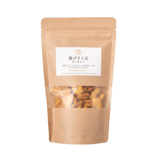 Kuzefuku Store Curry Flavored Broad Beans 80g – Crispy and Delicious