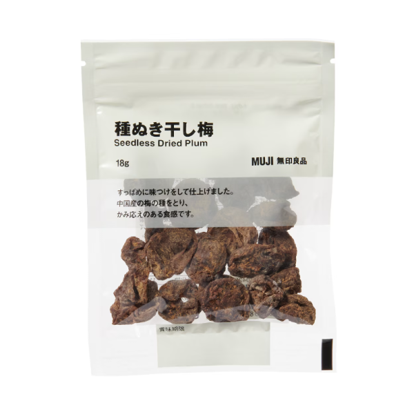 MUJI Seedless Dried Plums 18g