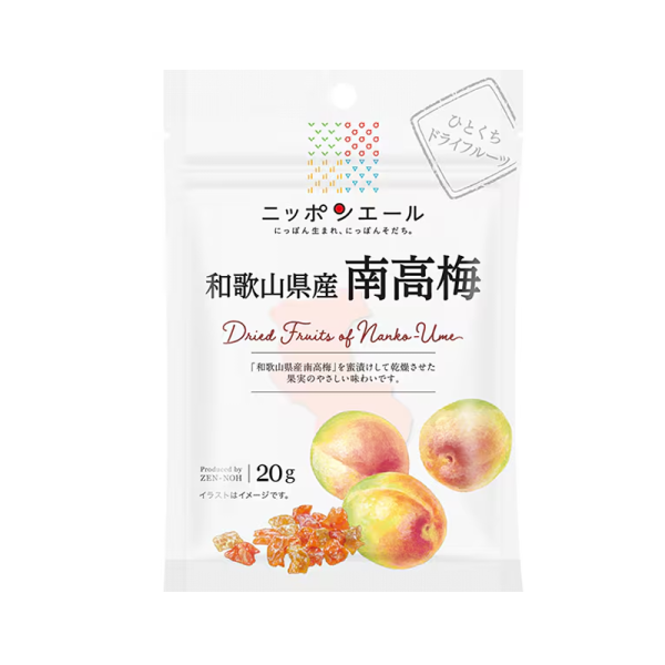 Japan National Agricultural Cooperative Waka Prefecture Nanko Plum Dried Fruit 20g