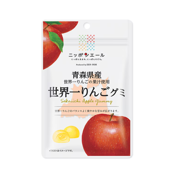 Japan National Agricultural Cooperatives Aomori Prefecture Apple Bursting Gummies 40g
