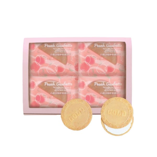 Peach Pavilion Peach Crispy Sandwich Cookies 5 cookies x 4 bags