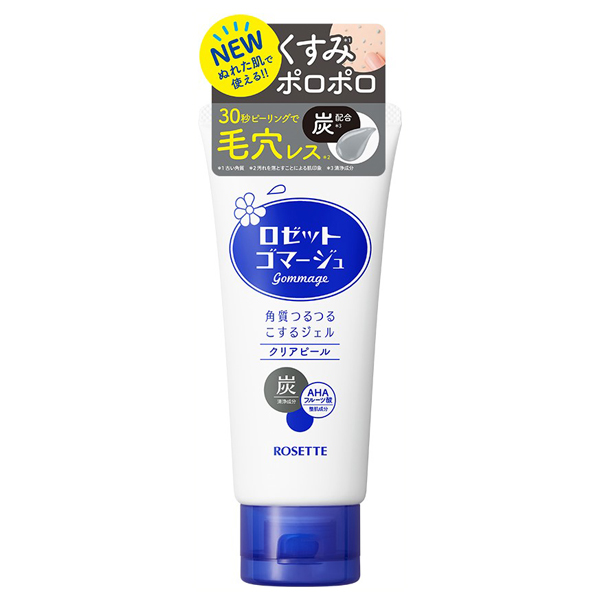 ROSETTE Exfoliating Scrub Gel, Lightweight Formula, 120g, Light Soap Scent