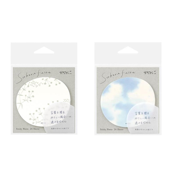 MIDORI Transparent Sticky Notes, 24 pieces, two styles available