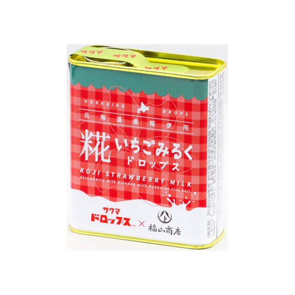 Fukuyama Country Style Fruit Candy in Tin Box – Sweet and Sour Flavors Available in Strawberry, Plum, and Cherry Flavors