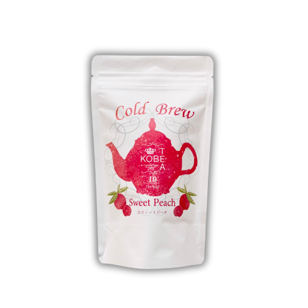 Kobe Black Tea Cold Brew Tea Bags Peach Flavor 5g x 10 bags