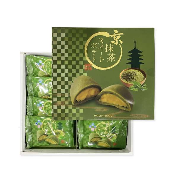 Kyoto Bunrokuan Matcha Sweet Potato Cakes 8 Pieces