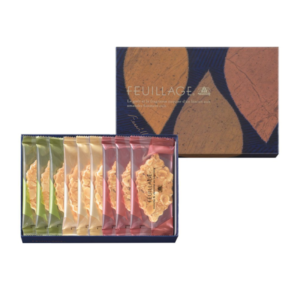 Morozoff Feuillage Chocolate Wafer Cookies Assorted 9 Pieces 185g