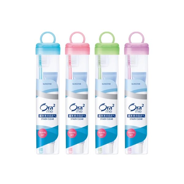Ora2 Toothpaste & Toothbrush Travel Set – Soft Case, Assorted Color