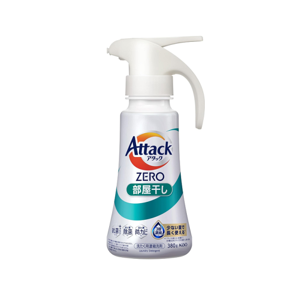 KAO Attack ZERO Concentrated Laundry Detergent for Indoor Drying 380g