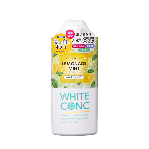 WHITE CONC Medicated Body Shampoo C II Lemonade Mint Scent 340 mL