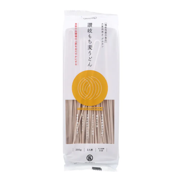 ISHIMARU Sanuki Mochi Barley Thin Udon Noodles 200g (2 Servings)