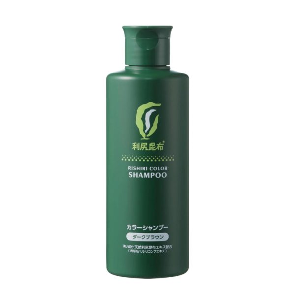 Rishiri Kombu Silicone-Free Botanical Hair Color Shampoo Dark Brown 200ml