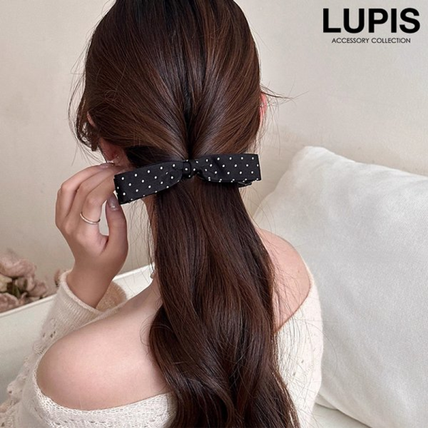 LUPIS Polka Dot Bow Banana Clip