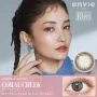【Pre-Order】envie 1Day Coral Cheek DIA|14.0mm 10pcs Color Contact Lenses
