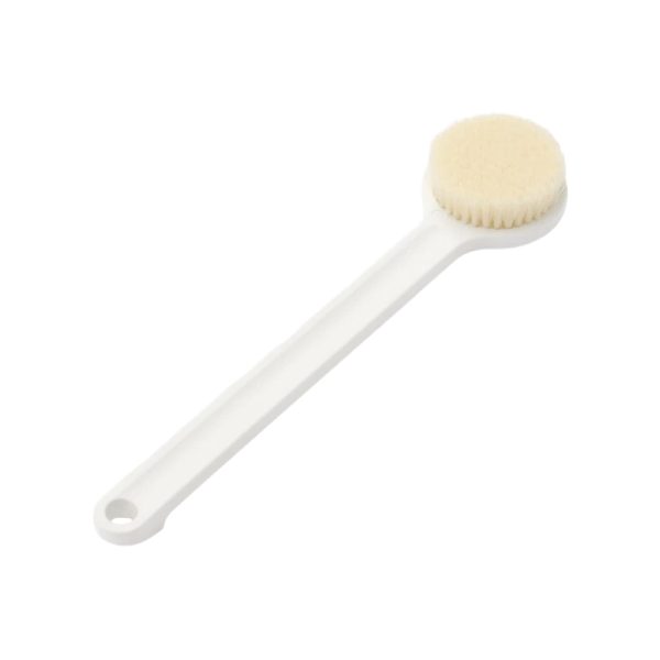 MUJI Polypropylene Shower Brush – White, Approx. 37cm