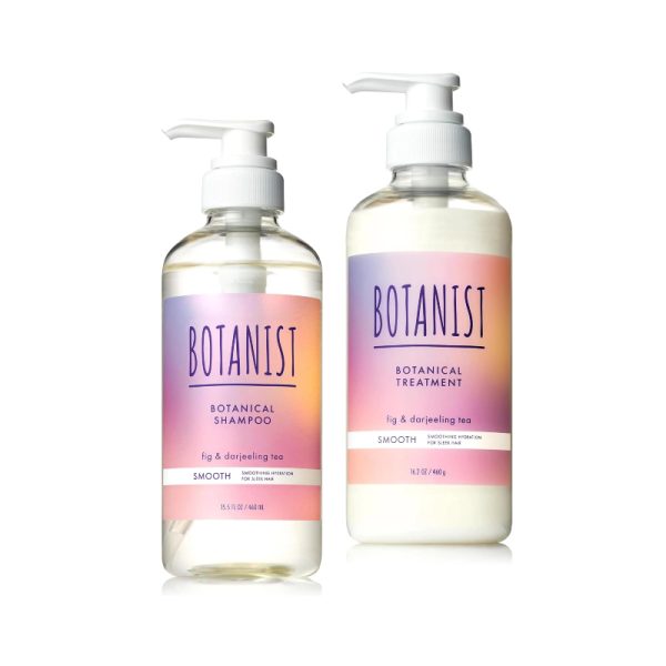 BOTANIST Botanical Smooth – Fig & Darjeeling Tea Scent Smooth Type Shampoo 460mL /Treatment 460g