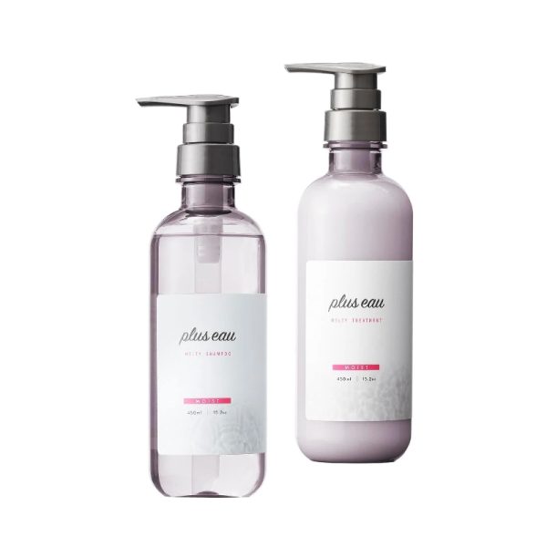 Plus eau Soft & Moist Shampoo/Conditioner 450mL